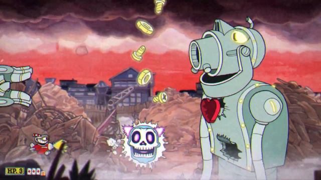Cuphead Прохождение #13: Огромный робот и последняя игра Run and Gun смотреть онлайн