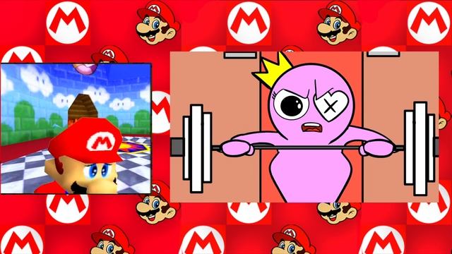 MARIO REACT to FUNNY CASE | Rainbow Friends Animation смотреть онлайн