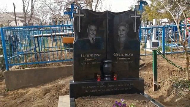 Фото видео памятника из гранита кладбище Фалешты Făleşti смотреть онлайн