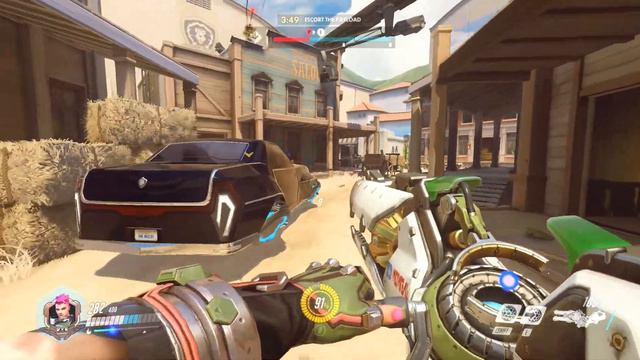 Overwatch Zarya Gameplay #1 смотреть онлайн