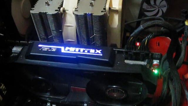 Asus Matrix GTX580 Platinum LED Light Show and Fan Speed смотреть онлайн