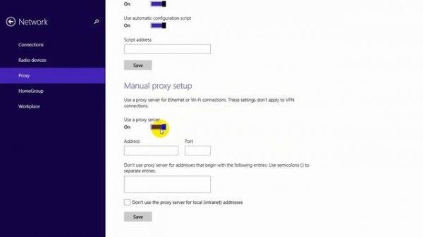 How to Set up Proxy Server on Windows 8 1