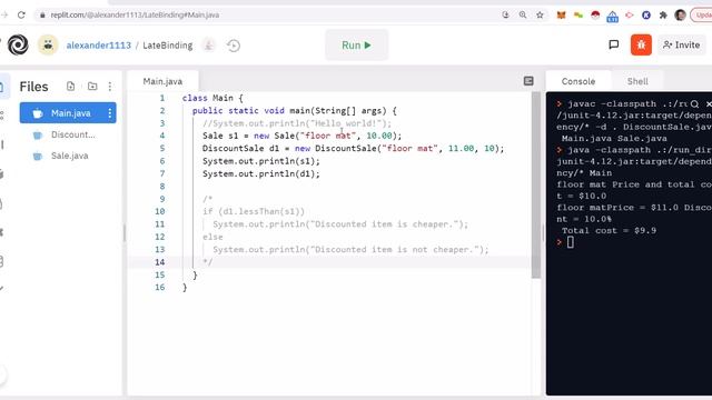 Object Oriented Programming using Java - Late Binding смотреть онлайн