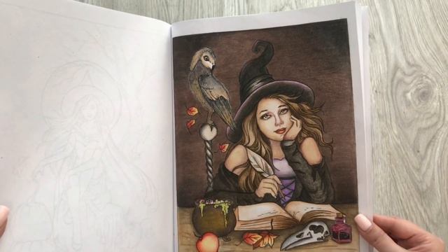 Начинаю 3 новые раскраски| Дисней| Ведьмы| Осенняя раскраска от Creative Haven смотреть онлайн