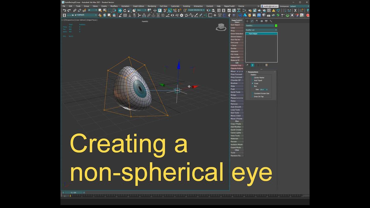 Dark Max № 60 - creating a non-spherical eye смотреть онлайн