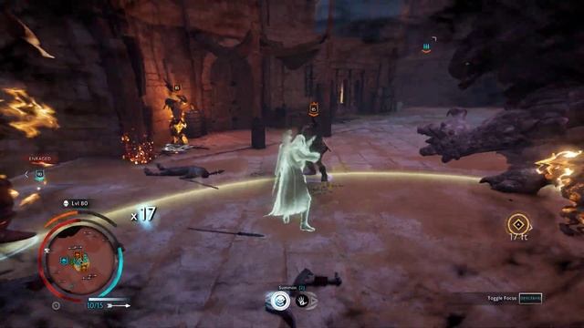 Shadow of War - Unique Deathless Overlord Battle for the Citadel in Desert смотреть онлайн