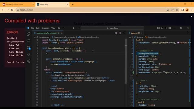 React Js Lorem Ipsum Generator React Js Fake Data Generator Faker Js React Js Projects for Beginner смотреть онлайн