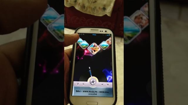 Samsung Galaxy S3 with Next Music Widget preview смотреть онлайн