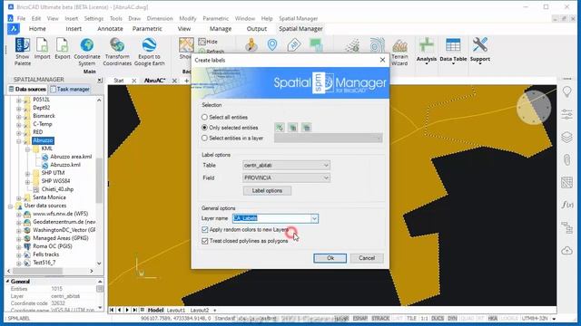 Labeling existing objects (BricsCAD) - Spatial Manager Blog смотреть онлайн