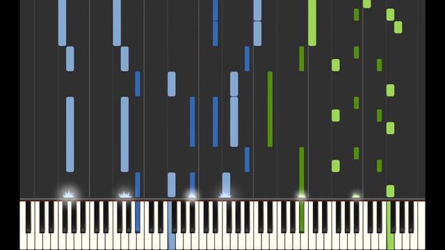 Path of the Wind from My Neighbor Totoro (Piano Duet Synthesia) смотреть онлайн
