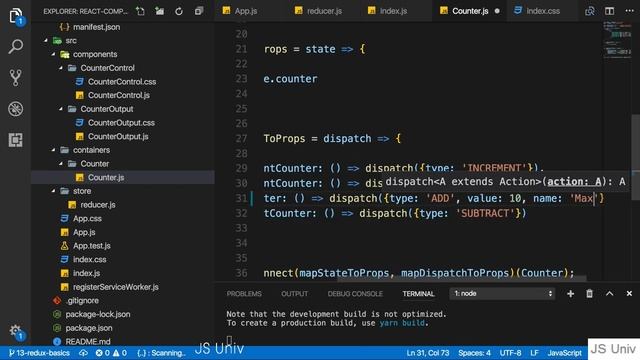 Redux for Beginners easy way - Part - 11 - How to handle data flow with action? #jsuniv смотреть онлайн