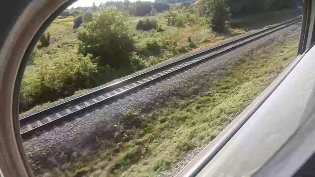 Участок Сумы - Ворожба с окна поезда под стук колес