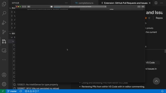 VS Code tips — View GitHub issues with the GitHub Pull Requests and Issues extension смотреть онлайн
