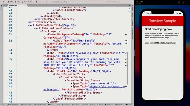 Customizable Tabs with TabView for Xamarin.Forms смотреть онлайн