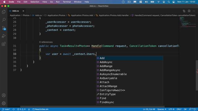 183 - Adding the Add photo handler смотреть онлайн