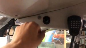 уаз патриот. установка видео регистратора и потолочной консоли