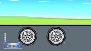 Синий Пауэр рейнджер монстр-трак и полицейские монстр-траки.  Мультики про машинки