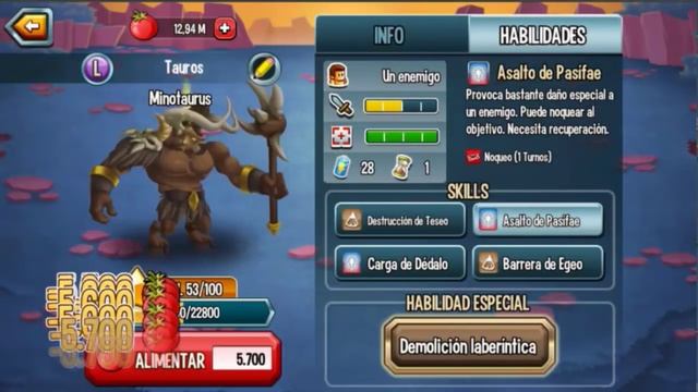 Monster Legends Review - Minotaurus - Mejores Ataques - Lv 1 al 100 смотреть онлайн