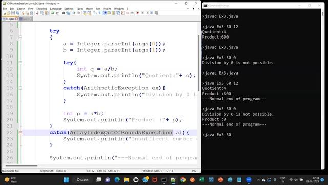 Java - Day 80 (in Telugu) - Nested try catch mechanism (try-catch inside another try or catch) смотреть онлайн