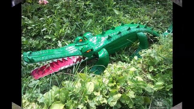 Поделка крокодил из шин и покрышек для сада и дачи смотреть онлайн