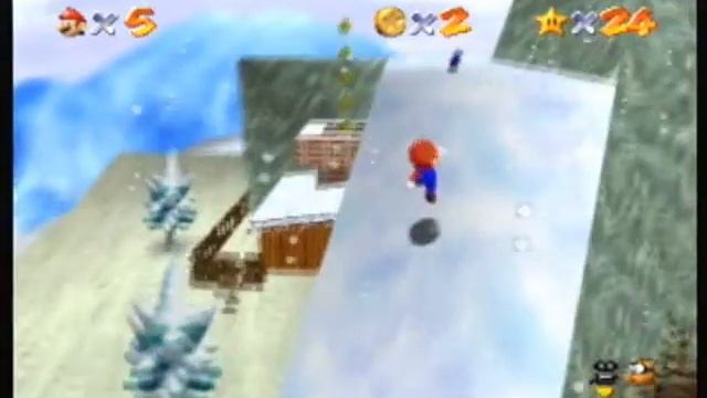 Let's Play Super Mario 64 Part 4 - The Cold Slide of Things смотреть онлайн