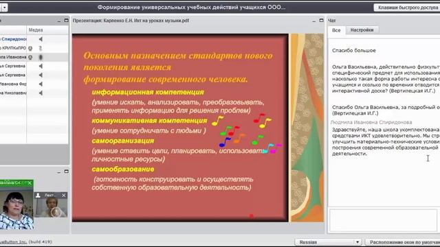 Вебинар «Формирование универсальных учебных действий учащихся ООО средствами ИКТ...» смотреть онлайн
