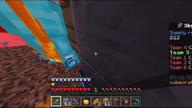 Удачный раунд в Скайварсе на сервере Cubecraft смотреть онлайн