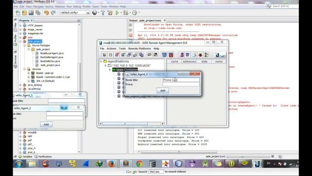 Example Book Trading using JADE in Netbeans IDE смотреть онлайн