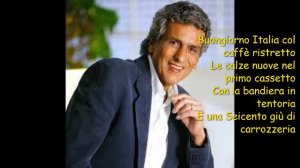 Lasciatemi Cantare  - Toto Cutugno - Lyrics  - L'italiano fiero & vero