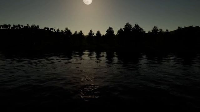 Ambient Space Music. Night River