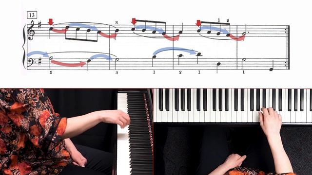 Bach Minuet in G Major Tutorial Part 2 - Piano Technique & Choreography смотреть онлайн
