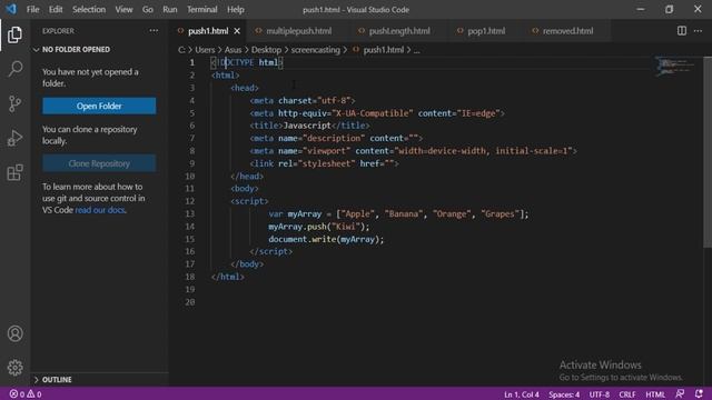 JavaScript array push and pop methods | JavaScript Array Pop & Push Tutorial | Data is Good смотреть онлайн