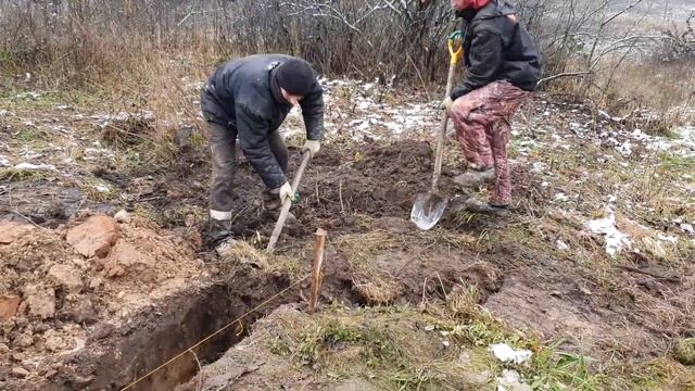 Монтаж автономной канализации для частного дома в Могилеве. Септик из бетонных колец. смотреть онлайн