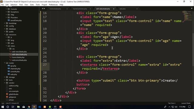 How to insert,update,delete data in laravel with pagination || update data || Part 2 смотреть онлайн