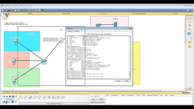 Урок 34 Cisco Packet Tracer. Учимся создавать стандартные списки доступа, Access Control List (ACL) смотреть онлайн