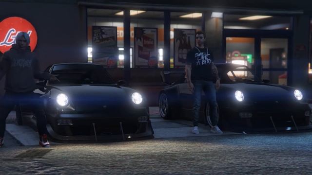 GTA Online cinematic - Porsche 911 Midnight city (GTA PC CAR MEET) смотреть онлайн
