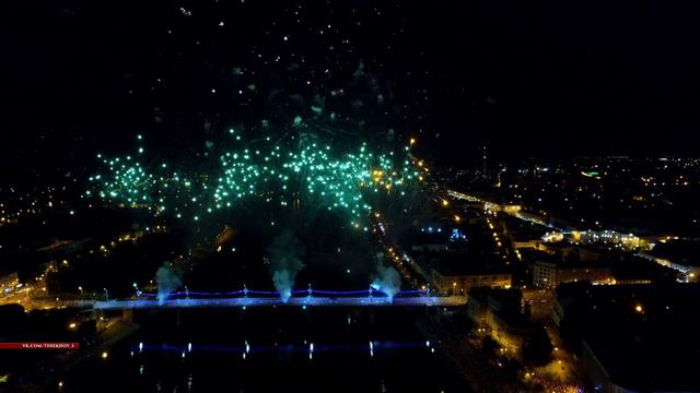 Тверь. 881-летие города. Закрытие VI Русских Ганзейских дней. Салют. 4K смотреть онлайн