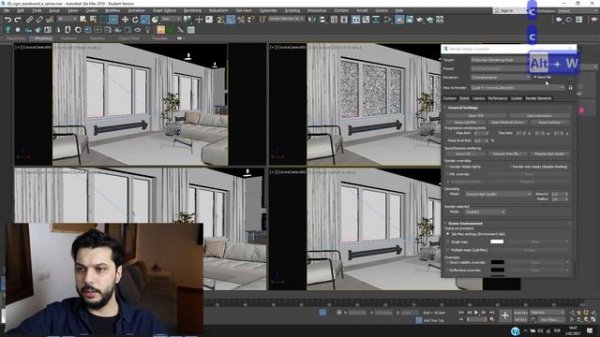 3ds Max Corona Renderer - What is Batch Render and Render Setup Tips(english sub.)