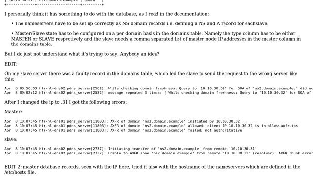 DevOps & SysAdmins: PowerDNS master-slave configuration issue смотреть онлайн