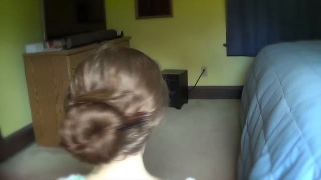 ASMR Long Red Hair Play-Brushing Bun Drops