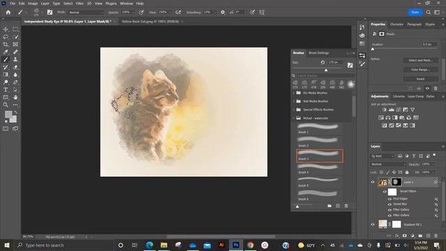 Photoshop Watercolor Effect Tutorial смотреть онлайн