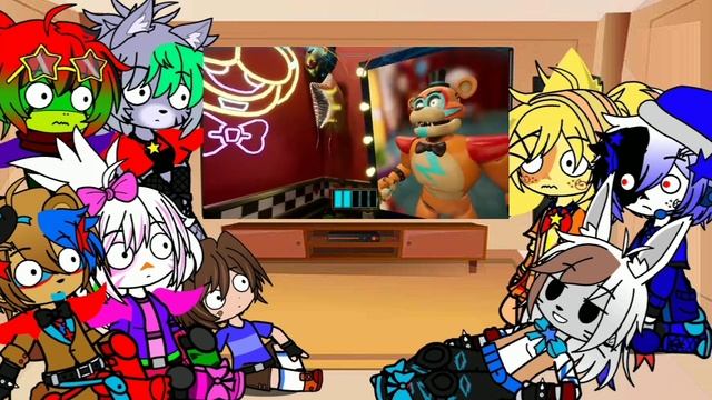 ФНАФ 9 РЕАГИРУЕТ НА | кратко про ФНАФ 9 ➲ весь FNAF SECURITY BREACH за 9 МИНУТ | GACHA CLUB |