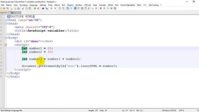 JavaScript Variable | JavaScript Bangla Tutorial | Part-7 | with Freelancing смотреть онлайн