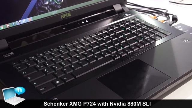 Schenker XMG P724 ( Clevo P370SM-A ) with Nvidia 880M SLI X2 смотреть онлайн