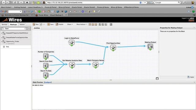 JackBe Presto Mashup of SalesForce, Web Analytics & Oracle Portal Server - Web 2.0 Expo смотреть онлайн
