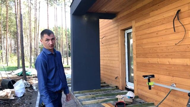 Планкен из лиственницы на фасаде и Штукатурка. Лесобаза.РФ в Санкт-Петербурге смотреть онлайн