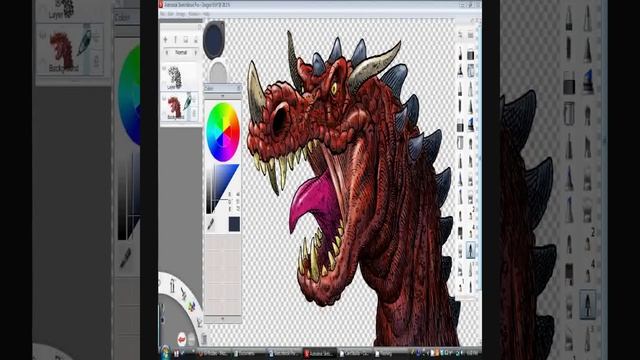 Coloring A Pen and Ink drawing In Sketcbook Pro 6 смотреть онлайн