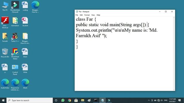 My First Java Program and its Execution смотреть онлайн
