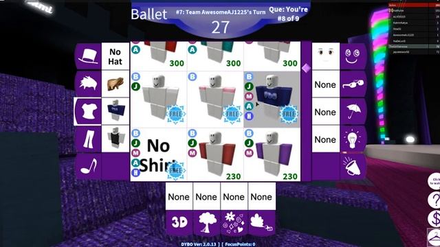 играю в роблокс режим Dance your blox off смотреть онлайн