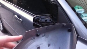 Volvo S40, Mirror Cap Removal
